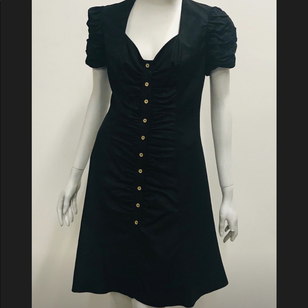 Black button down summer dress